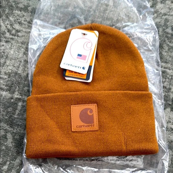 Carhartt Tan Beanie Mens Skeeter Brown Carhartt Beanie – Skeeter